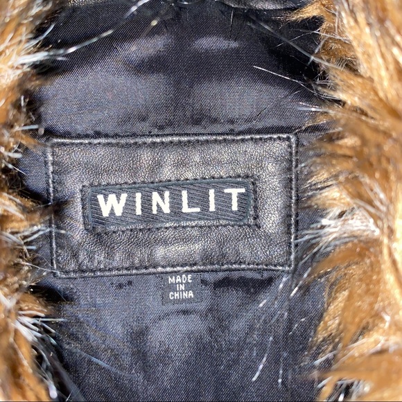 WINLIT LEATHER COAT - Picture 4 of 5